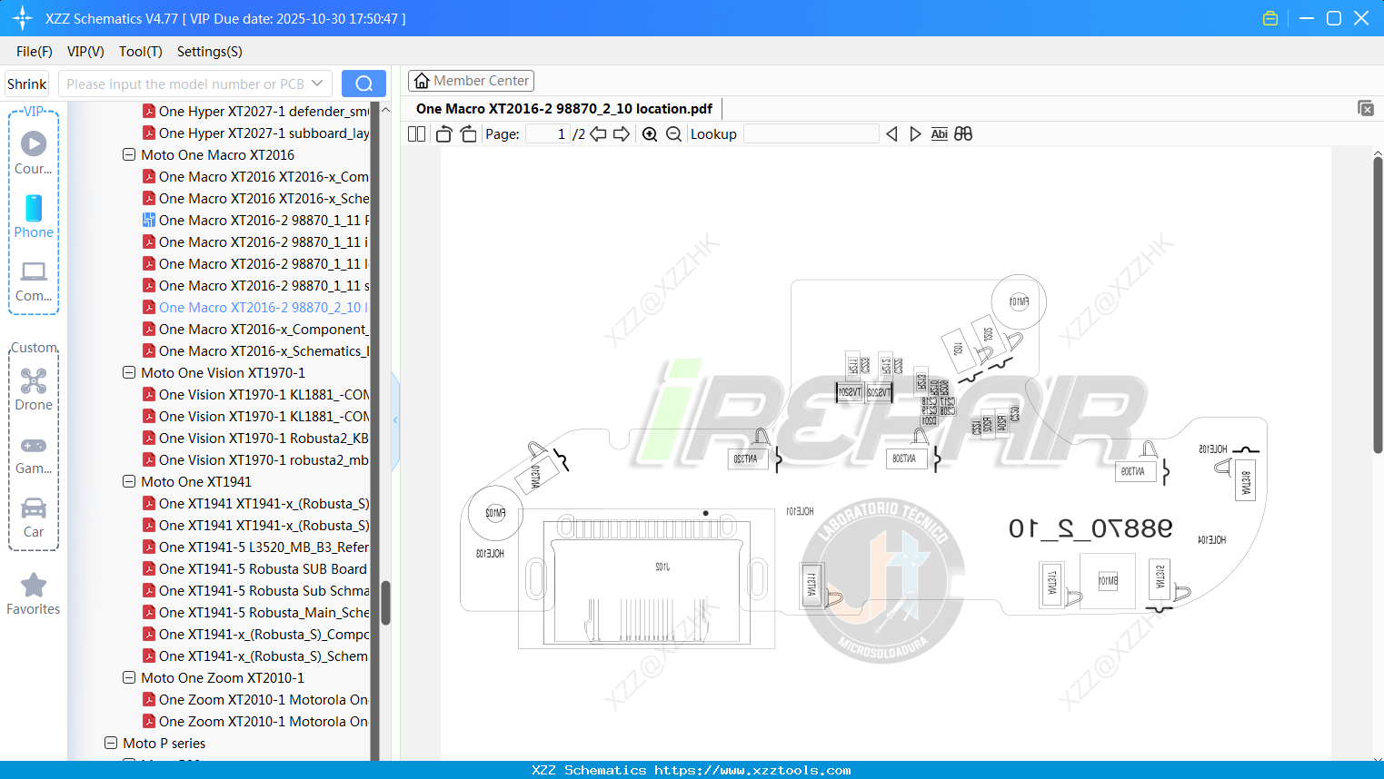 Motorola One Macro XT2016-2 98870_2_10 Location